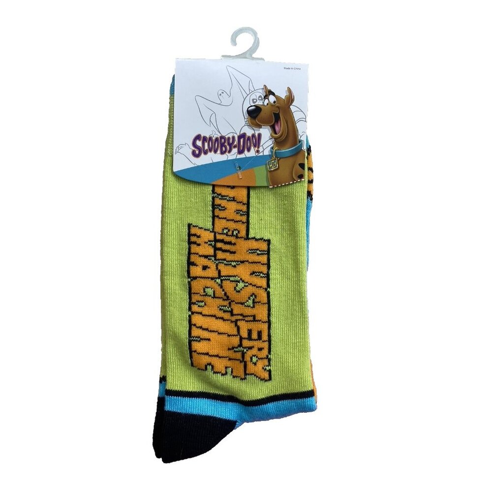 Scooby-Doo the mystery machine Adult's Novelty Crew Socks Size 10-13 NWT